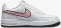 Кроссовки детские Nike AIR FORCE 1 GS бело-розовые DZ6307-100