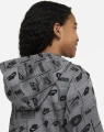 Худи подростковое Nike K NSW CLUB FT HDY AOP серое FN8741-084