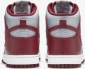 Кроссовки Nike DUNK HIGH RETRO серо-бордовые DD1399-600