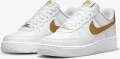Кроссовки женские Nike AIR FORCE 1 '07 NEXT NATURE бело-золотые DN1430-104
