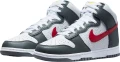 Кроссовки Nike DUNK HIGH RETRO бело-серо-красные FD0668-001