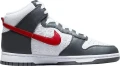 Кроссовки Nike DUNK HIGH RETRO бело-серо-красные FD0668-001