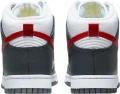 Кроссовки Nike DUNK HIGH RETRO бело-серо-красные FD0668-001