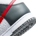 Кроссовки Nike DUNK HIGH RETRO бело-серо-красные FD0668-001