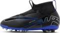 Бутсы детские Nike JR ZOOM SUPERFLY 9 ACADEMY AG черно-синие DJ5613-040
