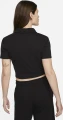 Поло жіноче Nike W NSW ESSNTL SS POLO CRP TOP чорне DV7884-010