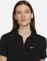 Поло жіноче Nike W NSW ESSNTL SS POLO CRP TOP чорне DV7884-010