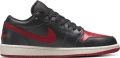 Кроссовки женские Nike AIR JORDAN 1 LOW черно-красные DC0774-061
