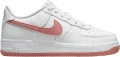 Кроссовки подростковые Nike AIR FORCE 1 (GS) бело-коралловые DV7762-102