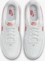 Кроссовки подростковые Nike AIR FORCE 1 (GS) бело-коралловые DV7762-102