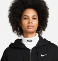 Толстовка жіноча Nike NS PHNX FLC FZ OS HOODIE чорна DQ5758-010