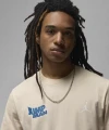 Футболка Nike JORDAN MBRAND SS JM STACK CREW бежевая FN6029-203