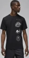Футболка Nike M J BRAND LOGO STACK SS CRW черная FN6027-010