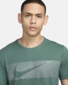 Футболка Nike M NK FLASH MILER TOP зеленая FN3051-361