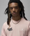 Футболка Nike JORDAN MBRAND SS JM STACK CREW светло-розовая FN6029-622