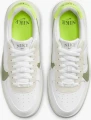 Кроссовки женские Nike AIR FORCE 1 PLT.AF.ORM бело-оливково-лимонные FJ4739-100