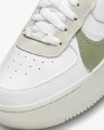 Кроссовки женские Nike AIR FORCE 1 PLT.AF.ORM бело-оливково-лимонные FJ4739-100