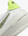 Кроссовки женские Nike AIR FORCE 1 PLT.AF.ORM бело-оливково-лимонные FJ4739-100