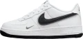 Кроссовки подростковые Nike AIR FORCE 1 (GS) бело-серебряно-черные DX9269-100
