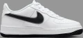 Кроссовки подростковые Nike AIR FORCE 1 (GS) бело-серебряно-черные DX9269-100
