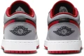 Кросівки підліткові Nike AIR JORDAN 1 LOW (GS) сіро-чорно-червоні 553560-060