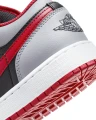 Кросівки підліткові Nike AIR JORDAN 1 LOW (GS) сіро-чорно-червоні 553560-060