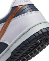 Кроссовки подростковые Nike DUNK LOW SE (GS) темно-сине-фиолетово-золотые DX1663-400