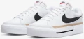 Кеди жіночі Nike COURT LEGACY LIFT біло-чорні DM7590-100