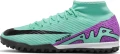 Сороконожки (шиповки) Nike MERCURIAL ZOOM SUPERFLY 9 ACADEMY TF бирюзово-фиолетовые DJ5629-300