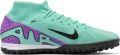 Сороконожки (шиповки) Nike MERCURIAL ZOOM SUPERFLY 9 ACADEMY TF бирюзово-фиолетовые DJ5629-300