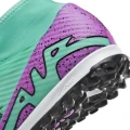 Сороконожки (шиповки) Nike MERCURIAL ZOOM SUPERFLY 9 ACADEMY TF бирюзово-фиолетовые DJ5629-300