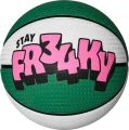 Баскетбольний м'яч Nike PLAYGROUND 8P 2.0 G ANTETOKOUNMPO DEFLATED біло-зелено-рожевий Розмір 7 N.100.4139.331.07