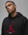 Толстовка Nike JORDAN M J ESS FLC BASELINE HOODIE черно-красная FD7545-013