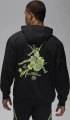 Худи Nike JORDAN SPORT DRI-FIT GFX FLEECE PULLOVER HOODIE черно-салатовое FV8610-010