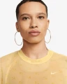 Футболка жіноча Nike W NSW AIR AOP MESH SS CROP TOP жовта DV8245-795