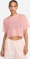 Футболка жіноча Nike W NSW AIR AOP MESH SS CROP TOP коралова DV8245-611