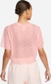 Футболка жіноча Nike W NSW AIR AOP MESH SS CROP TOP коралова DV8245-611