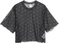 Футболка жіноча Nike W NSW AIR AOP MESH SS CROP TOP чорна DV8245-010