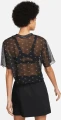 Футболка жіноча Nike W NSW AIR AOP MESH SS CROP TOP чорна DV8245-010