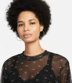 Футболка жіноча Nike W NSW AIR AOP MESH SS CROP TOP чорна DV8245-010