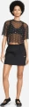 Футболка жіноча Nike W NSW AIR AOP MESH SS CROP TOP чорна DV8245-010