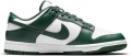Кроссовки Nike DUNK LOW RETRO темно-зелено-белые DD1391-101