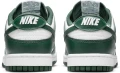 Кроссовки Nike DUNK LOW RETRO темно-зелено-белые DD1391-101