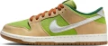Кроссовки Nike DUNK LOW PRO салатово-светло-коричневые FQ7585-200