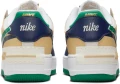Кроссовки женские Nike AIR FORCE 1 SHADOW бело-зелено-темно-синие DZ1847-102
