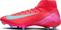 Бутсы Nike MERCURIAL ZOOM SUPERFLY 10 ACADEMY FG/MG красно-розово-бирюзовые FQ1456-800