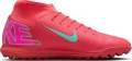 Сороконожки (шиповки) Nike MERCURIAL SUPERFLY 10 CLUB TF красно-розово-бирюзовые FQ8317-800