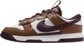 Кроссовки Nike DUNK LOW JUMBO коричнево-темно-фиолетово-белые FQ8248-200