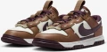 Кроссовки Nike DUNK LOW JUMBO коричнево-темно-фиолетово-белые FQ8248-200