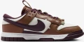 Кроссовки Nike DUNK LOW JUMBO коричнево-темно-фиолетово-белые FQ8248-200